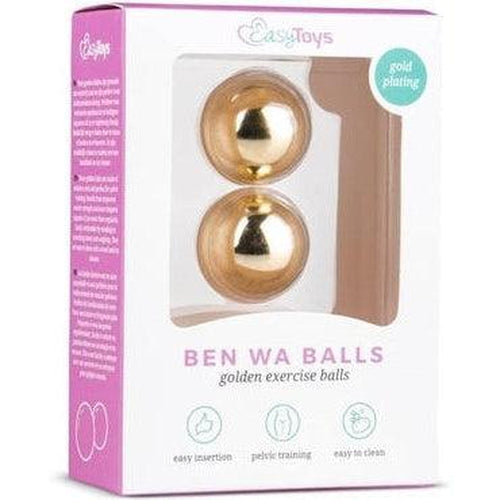 Gold ben wa balls - 25mm