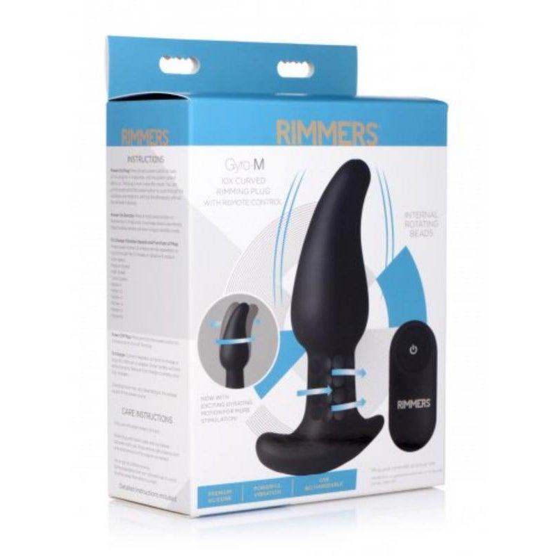 Gyro-M Vibrating Rimming Prostate Plug With Remote Control