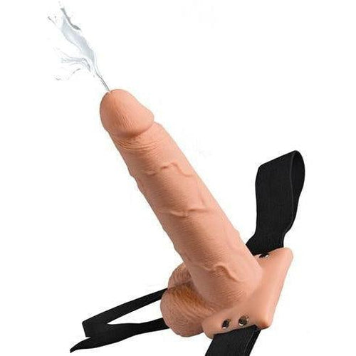 Hollow Squirting Strap-On 19 cm - Light