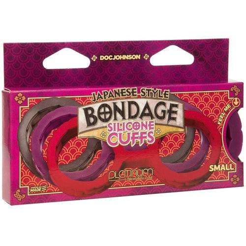 Japanese Bondage Silicone Handcuffs - Purple