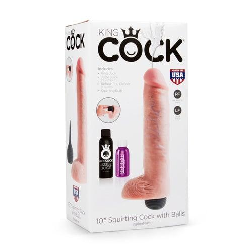King Cock Squirting Dildo 25 cm - Skin colour