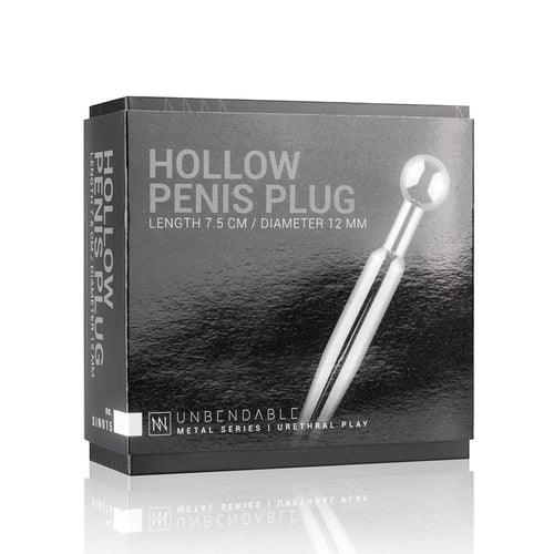 Korte Holle Penis Plug Met Afneembare Top