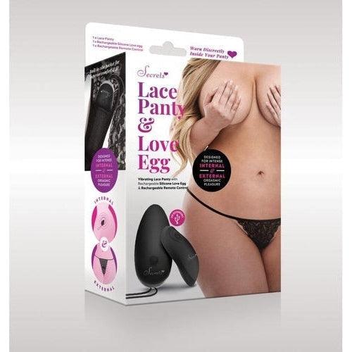 Lace Panties With Vibrating Bullet And Remote Control - Pink