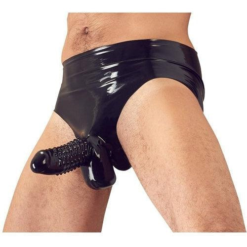 Latex Briefs With Penis Sleeve