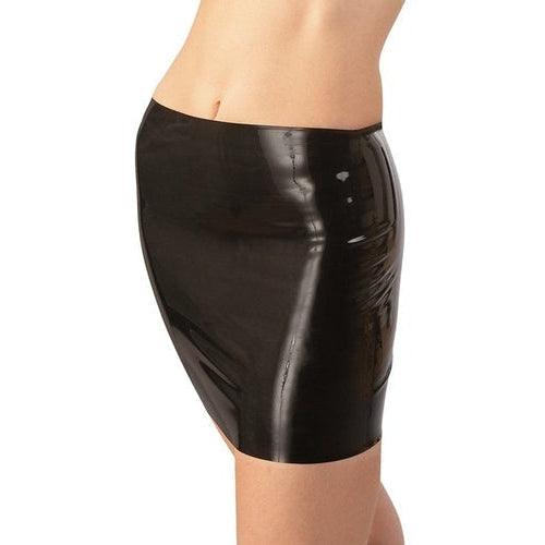 Latex Mini Skirt black