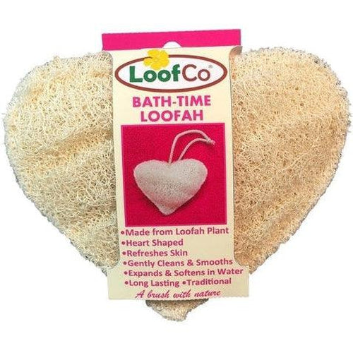 LoofCo Bath-Time loofah heart shape plastic free