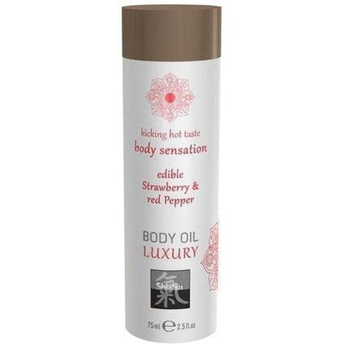 Luxury Body Oil Edible - Strawberry & Red Pepper
