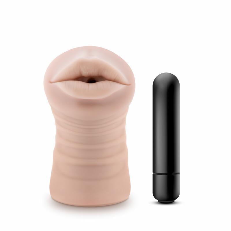 M for Men - Skye Masturbator With Bullet Vibrator - Mouth