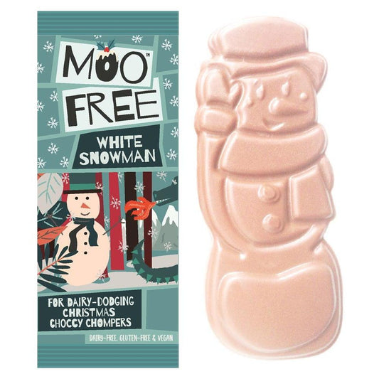 Moo Free White Snowman Bar 32g