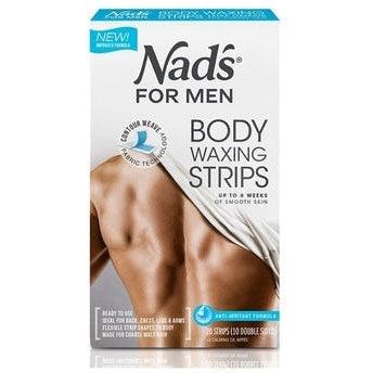Nads for Men Body Waxing Strips 20pk