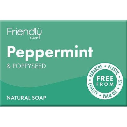 Natural Peppermint & Poppyseed Soap - 95g
