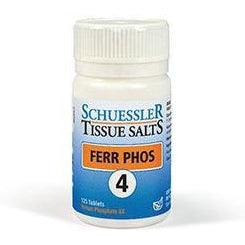 No 4 Ferr Phos Tissue Salts 125 Tabs