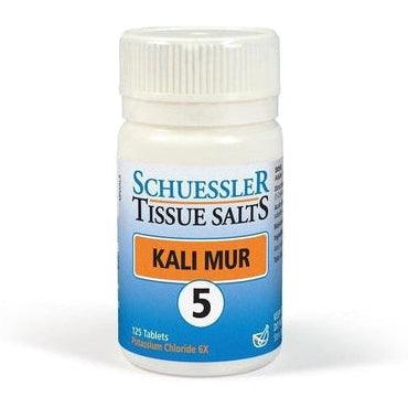 No 5 Kali Mur Tissue Salts 125 Tabs
