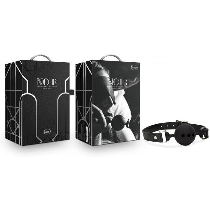Noir - Breathable Silicone Ball Gag - Black