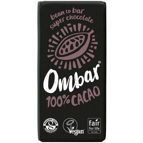 Ombar Organic vegan 100% dark 35g cacao bar