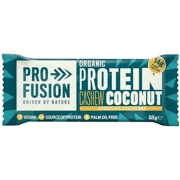 Organic Cashew Coconut Protein Bar - Choco Coated 68g
