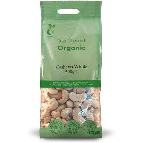 Organic Cashews Whole 500g