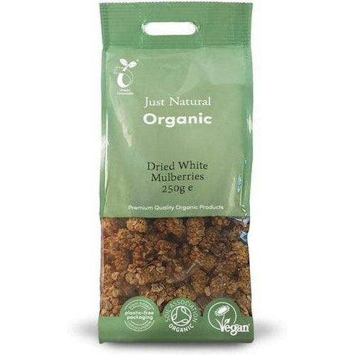 Organic Dried White Mulberries 250g