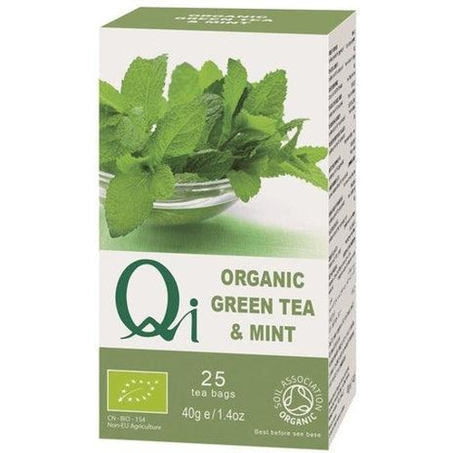 Organic Fair Trade Green Tea with Peppermint 25 Bags
