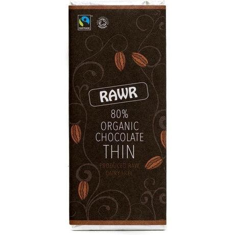 Organic Fairtrade 80% Raw Chocolate Bar 30g