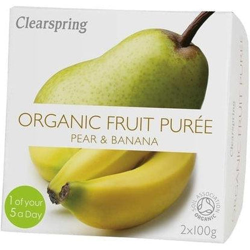 Organic Fruit Puree Pear/Banana (2x100g)