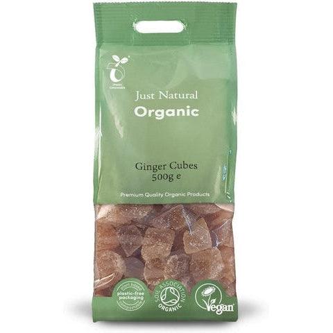 Organic Ginger Candied Cubes 500g