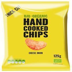 Organic Handcooked Crisps Cheese & Onion 125g