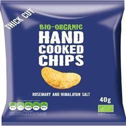 Organic Handcooked Rosemary & Himalya Salt Crisps 40g