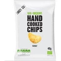 Organic Handcooked Seasalt Crisps 40g