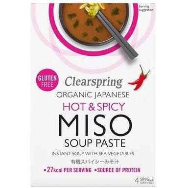 Organic Japanese Hot & Spicy Instant Miso Soup 60g