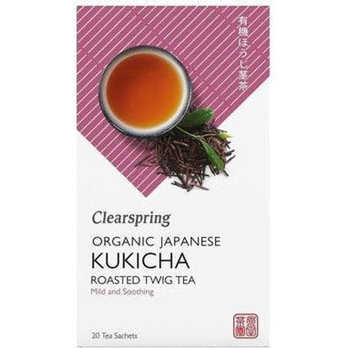 Organic Japanese Kukicha Roasted Twig Tea - 20 bags
