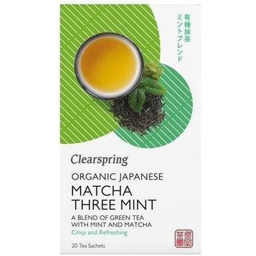 Organic Japanese Matcha Three Mint 20 Teabags