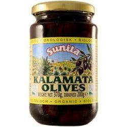 Organic Kalamata Olives w/Olive Oil + Vinegar 370g