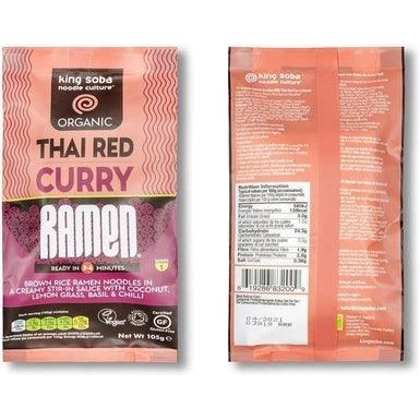 Organic Thai Red Curry Ramen Noodles 105g