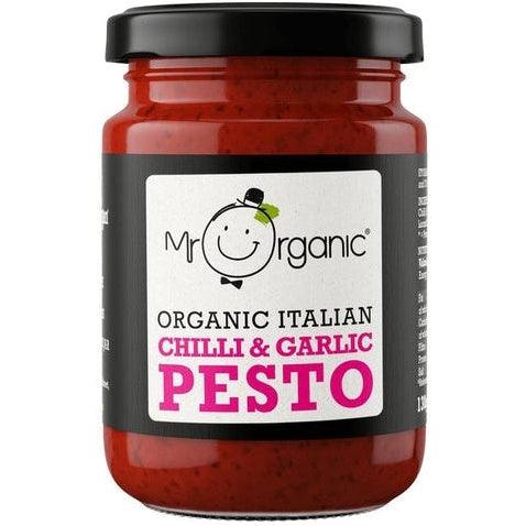 Organic Vegan Chilli & Garlic Pesto 130g
