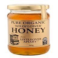 Organic Wildflower Clear Honey 340g