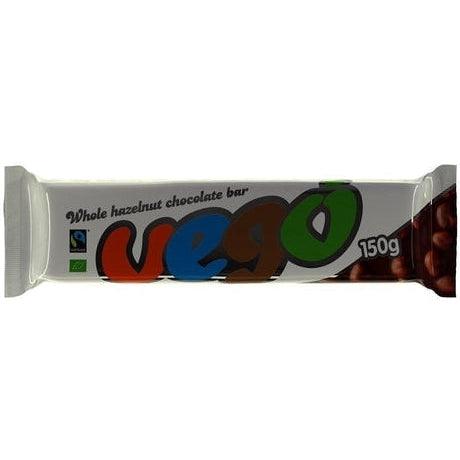 Organic/FT Whole Hazelnut Chocolate Bar 150g