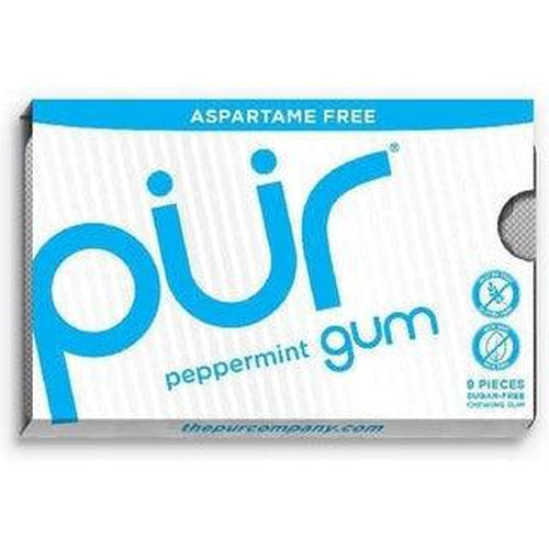 PUR Gum Peppermint Blister Pack 9 Pieces