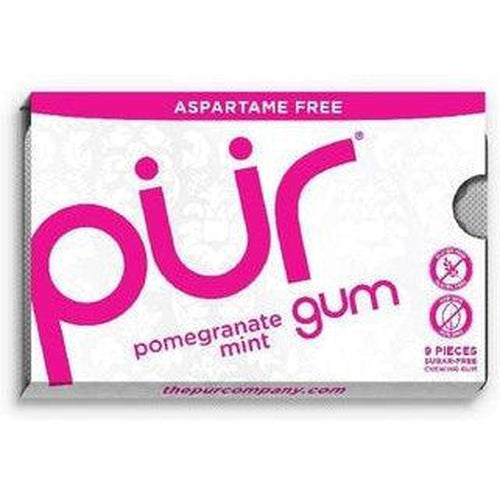 PUR Gum Pomegranate & Mint Blister Pack 9 Pieces