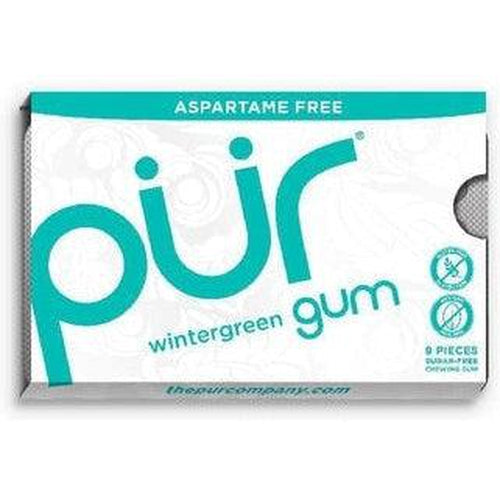 PUR Gum Wintergreen Blister Pack 9 Pieces