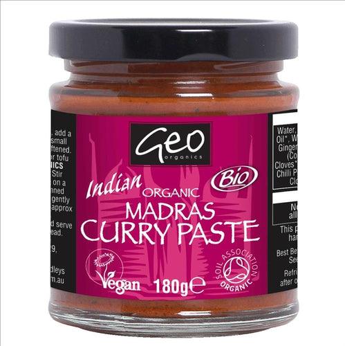 Pastes - Org Madras Curry Paste 180g
