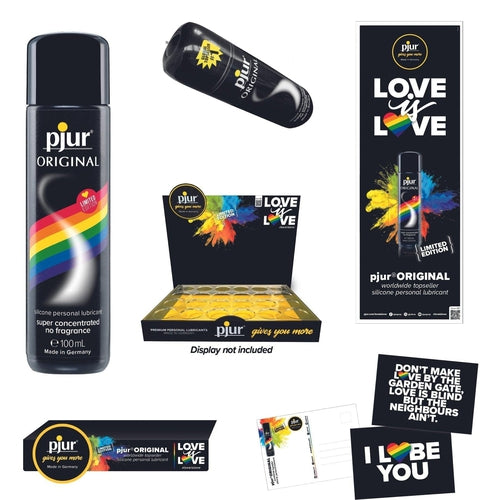 Pjur - Original Silicone Personal Glijmiddel Rainbow Edition 100 ml Bundle