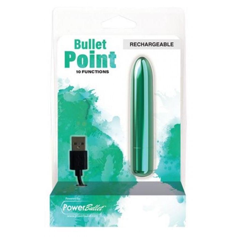Powerful bullet vibrator - Turquoise