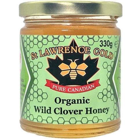 Pure Organic Wild Clover Honey 330g