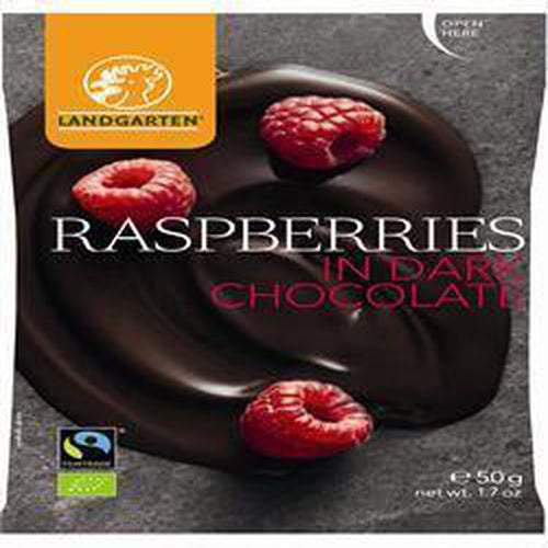 Raspberries in Dark Chocolate 50g