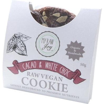 Raw Cacao & White Choc Cookie 50g