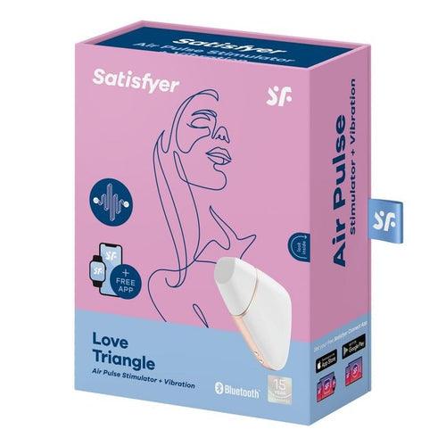 Satisfyer Love Triangle Air Pressure Vibrator - White