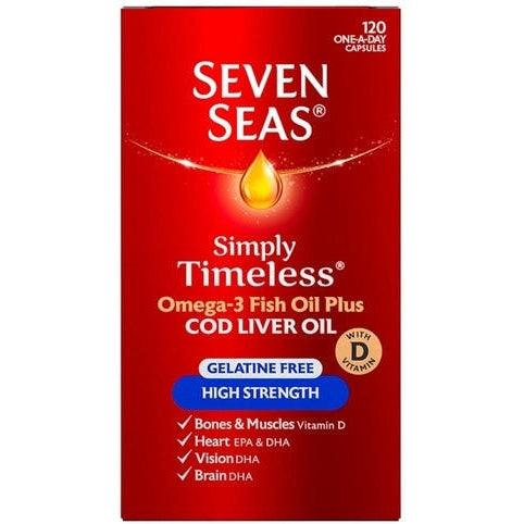 Seven Seas High Strength (Gelatine Free) Cod Liver Oil 120s