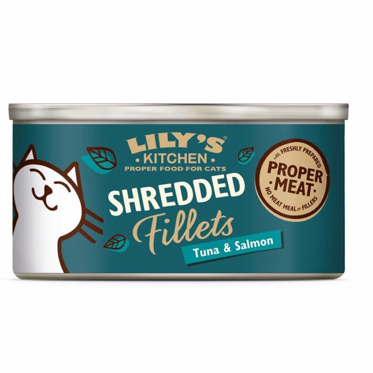 Shredded Fillets Tuna & Salmon Cat Wet Food 70g