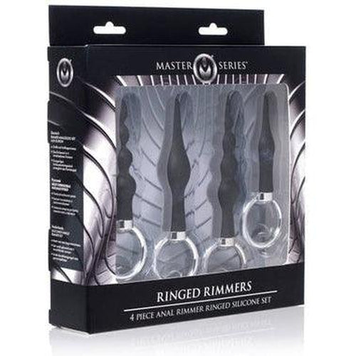 Silicone Anal Ringed Rimmer Set